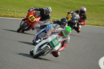 © Octane Photographic Ltd. Wirral 100, 28th April 2012. 250ccGP, Formula 400 and Minitwins, qualifying race. Steve Green leading the front runners. Digital ref : 0303cb1d4545