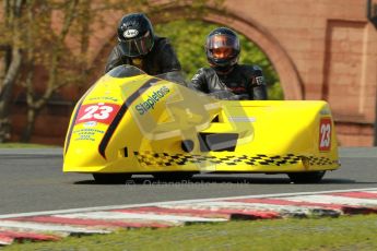 © Octane Photographic Ltd. Wirral 100, 28th April 2012. ACU/FSRA British F2 Sidecars Championship. John Saunders/Shaun Parker - Shelbourne Honda. Race. Digital ref : 0310cb1d5395