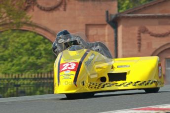 © Octane Photographic Ltd. Wirral 100, 28th April 2012. ACU/FSRA British F2 Sidecars Championship. John Saunders/Shaun Parker - Shelbourne Honda. Race. Digital ref : 0310cb1d5413