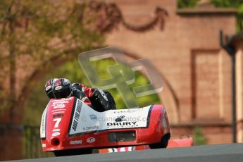 © Octane Photographic Ltd. Wirral 100, 28th April 2012. ACU/FSRA British F2 Sidecars Championship. Gary Bryan/Gary Partridge - Baker Honda. Race. Digital ref : 0310cb1d5438