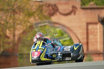 © Octane Photographic Ltd. Wirral 100, 28th April 2012. ACU/FSRA British F2 Sidecars Championship. Tony Baker/Fiona Milligan-Baker - Baker Suzuki. Race. Digital ref : 0310cb1d5452