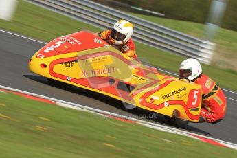 © Octane Photographic Ltd. Wirral 100, 28th April 2012. ACU/FSRA British F2 Sidecars Championship. Carl Fenwick/Mark Sayers - Shelbourne Honda. Free Practice.  Digital ref : 0310cb7d8780