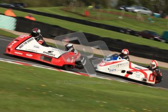 © Octane Photographic Ltd. Wirral 100, 28th April 2012. ACU/FSRA British F2 Sidecars Championship. Gary Bryan/Gary Partridge - Baker Honda and Conrad Harrison/Lee Patterson - Shelbourne Honda. Free Practice.  Digital ref : 0310cb7d8782