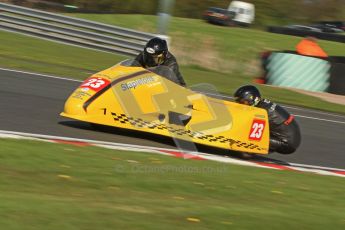 © Octane Photographic Ltd. Wirral 100, 28th April 2012. ACU/FSRA British F2 Sidecars Championship. John Saunders/Shaun Parker - Shelbourne Honda. Free Practice.  Digital ref : 0310cb7d8787