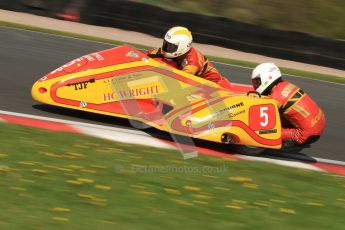 © Octane Photographic Ltd. Wirral 100, 28th April 2012. ACU/FSRA British F2 Sidecars Championship. Carl Fenwick/Mark Sayers - Shelbourne Honda. Free Practice.  Digital ref : 0310cb7d8887