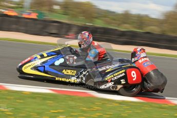 © Octane Photographic Ltd. Wirral 100, 28th April 2012. ACU/FSRA British F2 Sidecars Championship. Tony Baker/Mike Killingsworth - Shelbourne Honda. Free Practice.  Digital ref : 0310cb7d8897