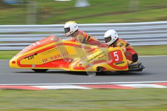 © Octane Photographic Ltd. Wirral 100, 28th April 2012. ACU/FSRA British F2 Sidecars Championship. Carl Fenwick/Mark Sayers - Shelbourne Honda. Race. Digital ref : 0310cb7d9150