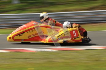 © Octane Photographic Ltd. Wirral 100, 28th April 2012. ACU/FSRA British F2 Sidecars Championship. Carl Fenwick/Mark Sayers - Shelbourne Honda. Race. Digital ref : 0310cb7d9180