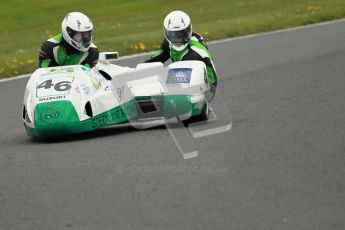 © Octane Photographic Ltd. Wirral 100, 28th April 2012. Sidecars. Anthony Eades/Ian Greensmith. Free Practice.  Digital ref : 0308cb1d5134