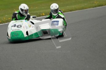 © Octane Photographic Ltd. Wirral 100, 28th April 2012. Sidecars. Anthony Eades/Ian Greensmith. Free Practice. Digital ref : 0308cb1d5134