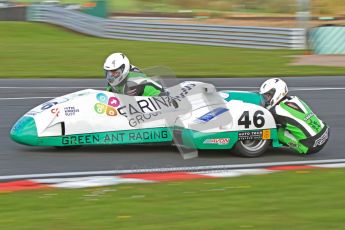 © Octane Photographic Ltd. Wirral 100, 28th April 2012. Sidecars. Anthony Eades/Ian Greensmith. Free Practice.  Digital ref : 0308cb7d8723