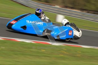 © Octane Photographic Ltd. Wirral 100, 28th April 2012. Sidecars. Free Practice. Alan Founds/Tom Peters. Digital ref : 0308cb7d8777