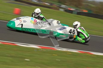 © Octane Photographic Ltd. Wirral 100, 28th April 2012. Sidecars. Anthony Eades/Ian Greensmith. Free Practice.  Digital ref : 0308cb7d8800