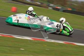 © Octane Photographic Ltd. Wirral 100, 28th April 2012. Sidecars. Anthony Eades/Ian Greensmith. Free Practice. Digital ref : 0308cb7d8800