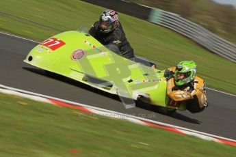 © Octane Photographic Ltd. Wirral 100, 28th April 2012. Sidecars. Free Practice. Peter Townson/Glyn Jones. Digital ref : 0308cb7d8802