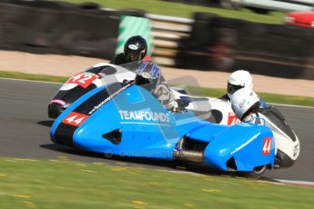© Octane Photographic Ltd. Wirral 100, 28th April 2012. Sidecars. Alan Founds/Tom Peters. Free Practice. Digital ref : 0308cb7d8868