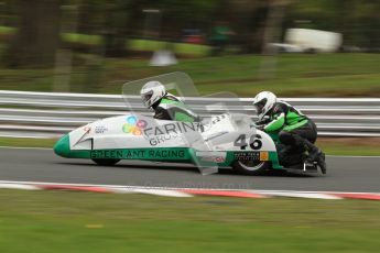 © Octane Photographic Ltd. Wirral 100, 28th April 2012. Sidecars. Anthony Eades/Ian Greensmith. Qualifying race.  Digital ref : 0308cb7d9086