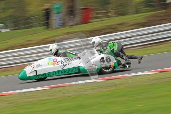 © Octane Photographic Ltd. Wirral 100, 28th April 2012. Sidecars. Anthony Eades/Ian Greensmith. Qualifying race. Digital ref : 0308cb7d9145