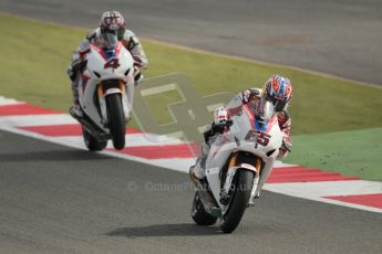 © Octane Photographic Ltd. World Superbike Championship – Silverstone, 1st Qualifying Practice. Friday 3rd August 2012. Jonathan Rea and Hiroshi Aoyama - Honda CBR1000RR - Honda World Superbike Team. Digital Ref : 0444cb1d0969