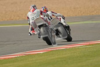 © Octane Photographic Ltd. World Superbike Championship – Silverstone, 1st Qualifying Practice. Friday 3rd August 2012. Jonathan Rea and Hiroshi Aoyama - Honda CBR1000RR - Honda World Superbike Team. Digital Ref : 0444cb1d0972