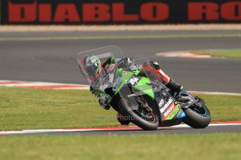 © Octane Photographic Ltd. World Superbike Championship – Silverstone, 2nd Qualifying Practice. Saturday 4th August 2012. Tom Sykes - Kawasaki ZX-10R - Kawasaki Racing Team. Digital Ref : 0445cb7d1497