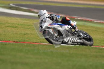 © Octane Photographic Ltd. World Superbike Championship – Silverstone, 2nd Qualifying Practice. Saturday 4th August 2012. Leon Haslam - BMW S1000 RR - BMW Motorrad Motorsport. Digital Ref : 0445cb7d1531