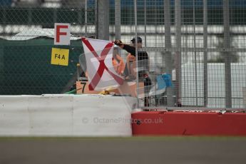 © Octane Photographic Ltd. World Superbike Championship – Silverstone, 2nd Qualifying Practice. Saturday 4th August 2012. Wet track flag. Digital Ref : 0445lw1d1415