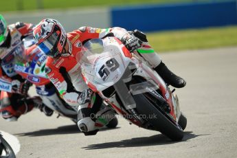 © Octane Photographic Ltd. 2012 World Superbike Championship – European GP – Donington Park. Friday 11th May 2012. WSBK Free Practice. Niccolo Canepa - Ducati 1098R. Digital Ref : 0328cb1d2190