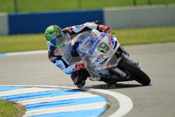 © Octane Photographic Ltd. 2012 World Superbike Championship – European GP – Donington Park. Friday 11th May 2012. WSBK Free Practice. Chaz Davies - Aprillia RSV4 Factory. Digital Ref : 0328cb1d2224