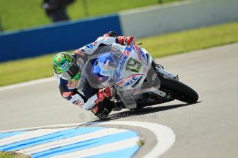 © Octane Photographic Ltd. 2012 World Superbike Championship – European GP – Donington Park. Friday 11th May 2012. WSBK Free Practice. Chaz Davies - Aprillia RSV4 Factory. Digital Ref : 0328cb1d2314