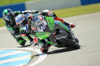 © Octane Photographic Ltd. 2012 World Superbike Championship – European GP – Donington Park. Friday 11th May 2012. WSBK Free Practice. Loris Baz - Kawasaki ZX-10R. Digital Ref : 0328cb1d2399