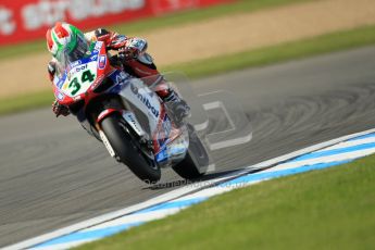 © Octane Photographic Ltd. 2012 World Superbike Championship – European GP – Donington Park. Friday 11th May 2012. WSBK Free Practice. Davide Giuliano - Ducati 1098R. Digital Ref : 0328cb1d2657