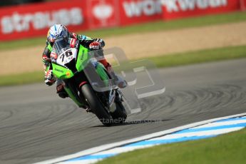 © Octane Photographic Ltd. 2012 World Superbike Championship – European GP – Donington Park. Friday 11th May 2012. WSBK Free Practice. Loris Baz - Kawasaki ZX-10R. Digital Ref : 0328cb1d2717