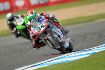 © Octane Photographic Ltd. 2012 World Superbike Championship – European GP – Donington Park. Friday 11th May 2012. WSBK Free Practice. Davide Giuliano - Ducati 1098R. Digital Ref : 0328cb1d2895