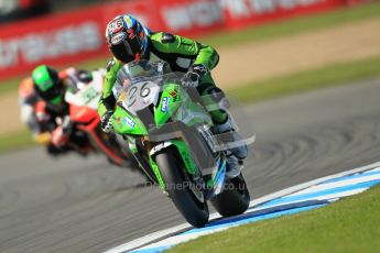 © Octane Photographic Ltd. 2012 World Superbike Championship – European GP – Donington Park. Friday 11th May 2012. WSBK Free Practice. Leandro Mercado - Kawasaki ZX-10R. Digital Ref : 0328cb1d2905