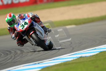 © Octane Photographic Ltd. 2012 World Superbike Championship – European GP – Donington Park. Friday 11th May 2012. WSBK Free Practice. Davide Giuliano - Ducati 1098R. Digital Ref : 0328cb1d2922