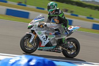 © Octane Photographic Ltd. 2012 World Superbike Championship – European GP – Donington Park. Friday 11th May 2012. WSBK Free Practice. Peter Hickman - Suzuki GSX-R1000. Digital Ref : 0328cb7d1317