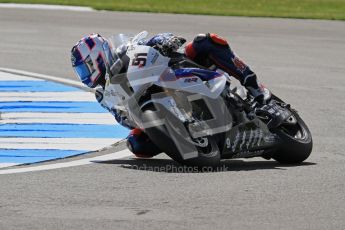 © Octane Photographic Ltd. 2012 World Superbike Championship – European GP – Donington Park. Friday 11th May 2012. WSBK Free Practice. Leon Haslam - BMW S1000RR. Digital Ref : 0328lw7d3215