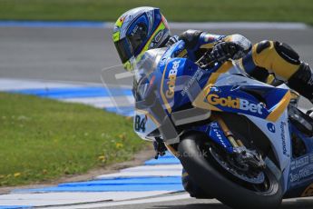 © Octane Photographic Ltd. 2012 World Superbike Championship – European GP – Donington Park. Friday 11th May 2012. WSBK Free Practice. Michel Fabrizio - BMW S1000RR. Digital Ref : 0328lw7d3331