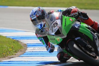 © Octane Photographic Ltd. 2012 World Superbike Championship – European GP – Donington Park. Friday 11th May 2012. WSBK Free Practice. Loris Baz - Kawasaki ZX-10R. Digital Ref : 0328lw7d3431