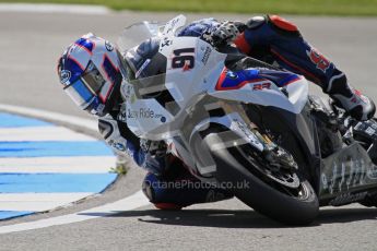 © Octane Photographic Ltd. 2012 World Superbike Championship – European GP – Donington Park. Friday 11th May 2012. WSBK Free Practice. Leon Haslam - BMW S1000RR. Digital Ref : 0328lw7d3527