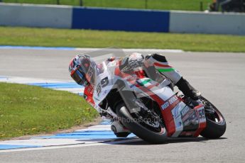 © Octane Photographic Ltd. 2012 World Superbike Championship – European GP – Donington Park. Friday 11th May 2012. WSBK Free Practice. Niccolo Canepa - Ducati 1098R. Digital Ref : 0328lw7d3725