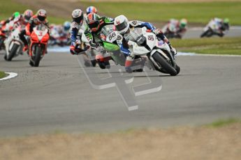 © Octane Photographic Ltd 2012. World Superbike Championship – European GP – Donington Park, Sunday 13th May 2012. Race 1. Leon Haslam and Tom Sykes. Digital Ref : 0335cb1d5069