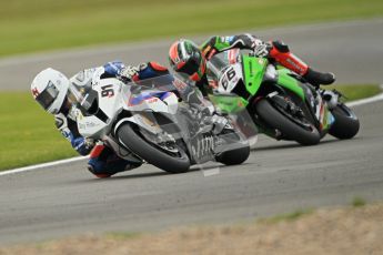 © Octane Photographic Ltd 2012. World Superbike Championship – European GP – Donington Park, Sunday 13th May 2012. Race 1. Leon Haslam and Tom Sykes. Digital Ref : 0335cb1d5077