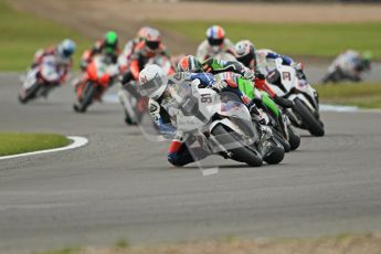 © Octane Photographic Ltd 2012. World Superbike Championship – European GP – Donington Park, Sunday 13th May 2012. Race 1. Leon Haslam and Tom Sykes. Digital Ref : 0335cb1d5100