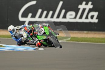 © Octane Photographic Ltd 2012. World Superbike Championship – European GP – Donington Park, Sunday 13th May 2012. Race 1. Tom Sykes and Leon Haslam. Digital Ref : 0335cb1d5152