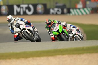 © Octane Photographic Ltd 2012. World Superbike Championship – European GP – Donington Park, Sunday 13th May 2012. Race 1. Leon Haslam, Tom Sykes and Marco Melandri. Digital Ref : 0335cb1d5292