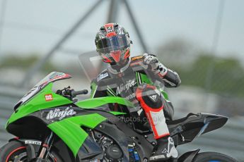 © Octane Photographic Ltd 2012. World Superbike Championship – European GP – Donington Park, Sunday 13th May 2012. Race 1. Tom Sykes waving to the camera. Digital Ref : 0335cb1d5447