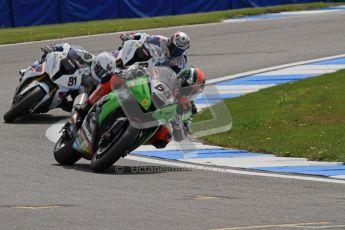 © Octane Photographic Ltd 2012. World Superbike Championship – European GP – Donington Park, Sunday 13th May 2012. Race 1. Tom Sykes, Leon Haslam and Marco Melandri. Digital Ref : 0335lw7d6709