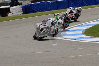 © Octane Photographic Ltd 2012. World Superbike Championship – European GP – Donington Park, Sunday 13th May 2012. Race 1. Leon Haslam, Tom Sykes and Marco Melandri. Digital Ref : 0335lw7d7002